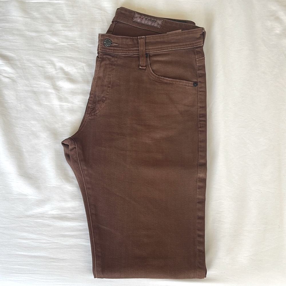 Slim fit brown AG denim